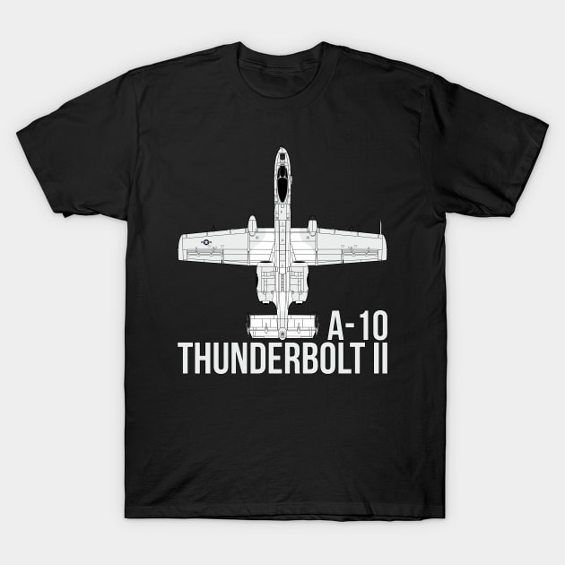 A-10 Thunderbolt II T-Shirt by FAawRay